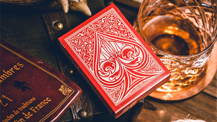 Sanctuary (Red) Playing Cards - magic tricks