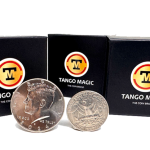 Super Scotch and Soda (US Quarter and Half Dollar) by Tango Magic (D0198) - magic tricks