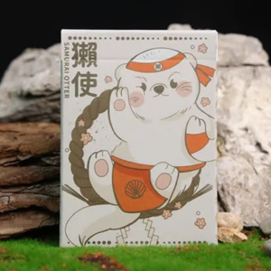 Samurai Otter Playing Cards – Hono Edition (Standard red) Playing Cards - magic tricks