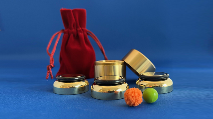 Three Shell Game (Brass) by Leo Smetsers - magic tricks