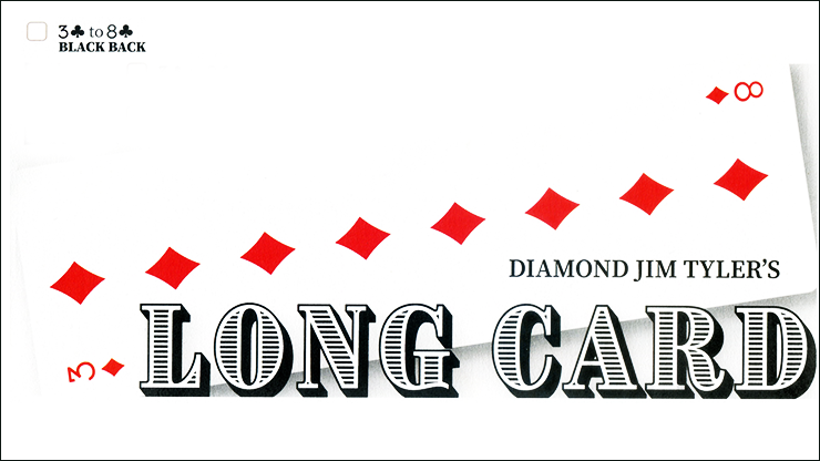 Long Card (Black) by Diamond Jim Tyler - magic tricks