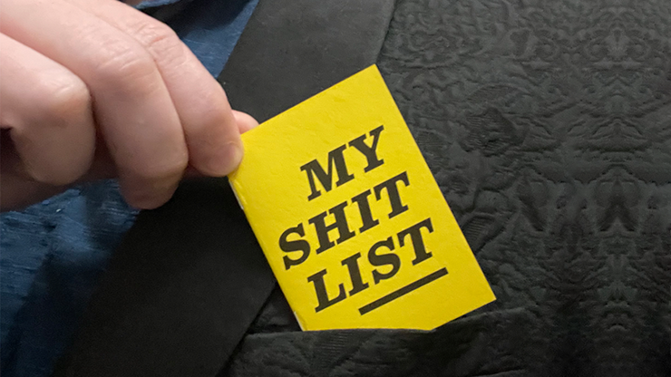 My Sh*t List by Diamond Jim Tyler - magic tricks