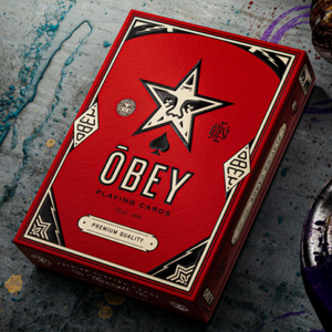 Obey Red Edition Playing Cards by theory11 - magic tricks