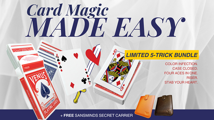 Card Magic Made Easy: Limited 5 – Trick Bundle (Brown) by SansMinds - magic tricks
