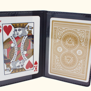 Card Holder Deluxe (2 transparent pockets + 1 hidden pocket)- Dozen - magic tricks
