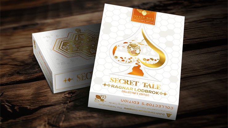 Secret Tale Ragnar White Bee Collector’s Playing Cards - magic tricks