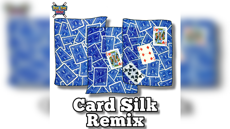 Card Silk Remix (Blue) BY DEFMA - magic tricks