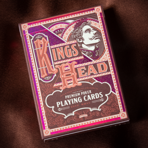 Kings Head (Purple and Rose) Playing Cards  by Joker and the Thief - magic tricks