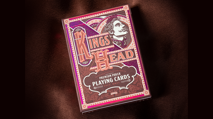 Kings Head (Purple and Rose) Playing Cards by Joker and the Thief - magic tricks