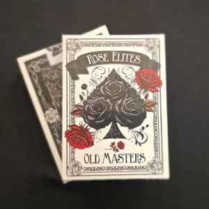 Rose Elites – Old Masters (Black) Marked Deck Playing Cards - magic tricks