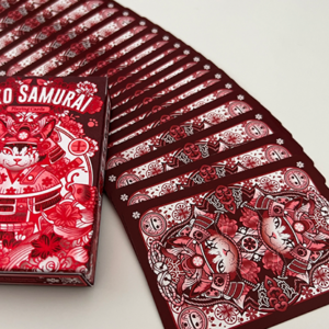 Neko Samurai (Red) Playing Cards - magic tricks