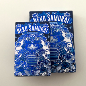 Neko Samurai (Mini Blue) Playing Cards - magic tricks