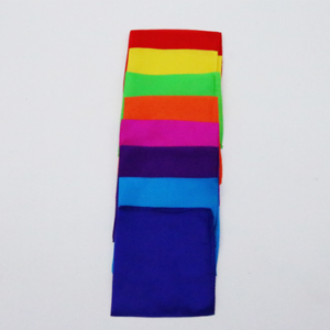 Silks 9 inch high-quality 12-Pack (Assorted) by Magic by Gosh - magic tricks