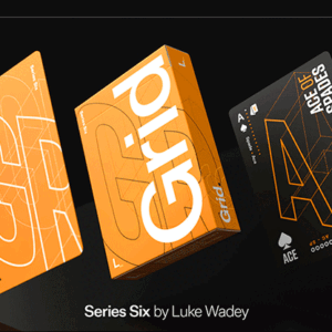 Grid Series Six- Typographic Playing Cards - magic tricks