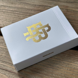 Gold Foil Monogram Playing Cards - magic tricks