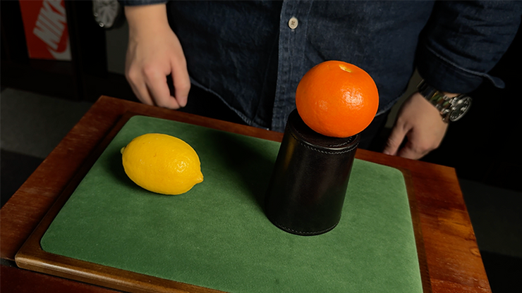 MS Leather Chop Cup by Bond Lee & MS Magic (Black) - magic tricks