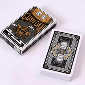 GUAN DAM -Warriors of the Three Kingdoms (Black) Playing Cards by YOKAGAME - magic tricks