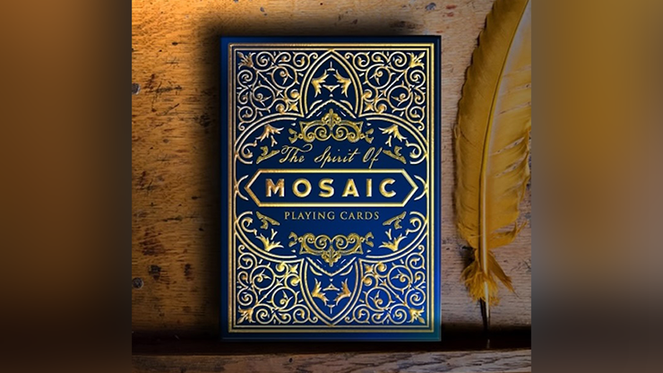 The Spirit of The Mosaic (Blue) Playing Cards - magic tricks