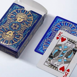 Sun God Greek Mythology Themed Blue Edition Playing Cards - magic tricks