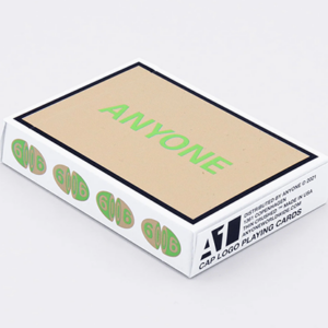 Beige/Green Cap Logo ANYONE Playing Cards - magic tricks
