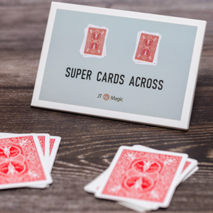 Super Cards Across (Red) by JT Magic - magic tricks