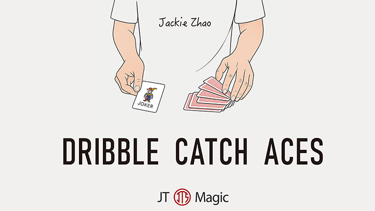 Dribble Catch Aces by Jackie Zhao and JT Magic (Red) - magic tricks