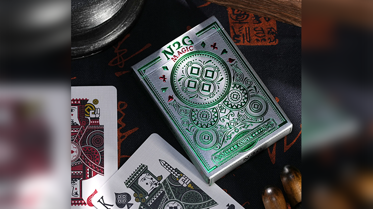 COIPIX (Green) Playing Cards by N2G - magic tricks