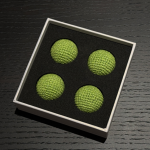 Shining Crochet Balls (Grass Green) by JT Magic - magic tricks