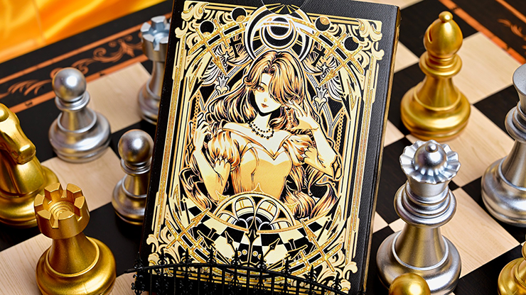 CHESS Black Playing Cards by Hidden Light - magic tricks