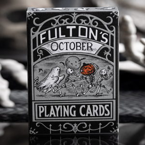 FULTONS OCTOBER TOMBSTONE GREY PLAYING CARDS - magic tricks