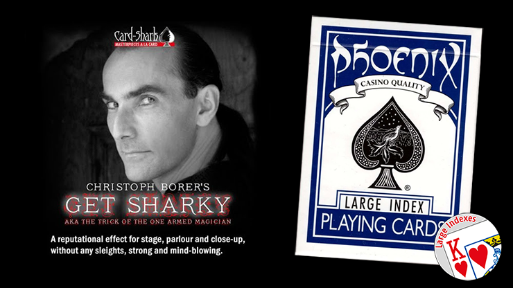 Get Sharky Large Index (Blue) by Christoph Borer - magic tricks