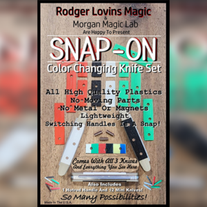 SNAP-ON Color Changing Knife Set by Rodger Lovins - magic tricks