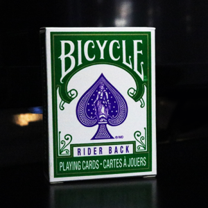 Mini Bicycle Cards (Green) - magic tricks