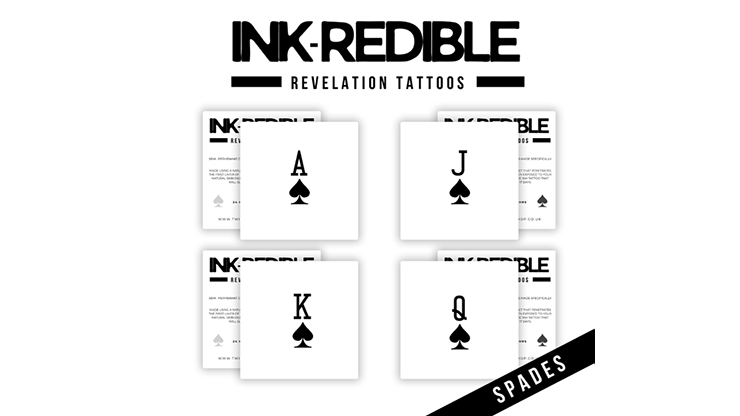 Ink-Redible Revelation Tattoos (Spades) by Twisted Minds - magic tricks