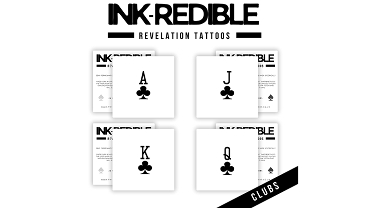 Ink-Redible Revelation Tattoos (Clubs) by Twisted Minds - magic tricks