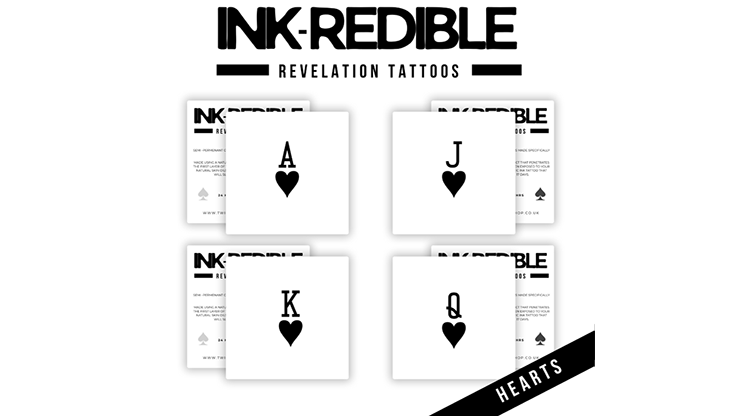 Ink-Redible Revelation Tattoos (Hearts) by Twisted Minds - magic tricks