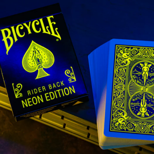 Bicycle Neon Rider Back Yellow-Starburst Deck Playing Cards - magic tricks