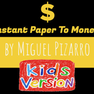 Instant Paper to Money Kid Version (Euro) by Miguel Pizarro and Crazy Jokers - magic tricks