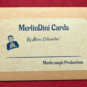 MerlinDini (Red) Cards by Marc Celiandre - magic tricks