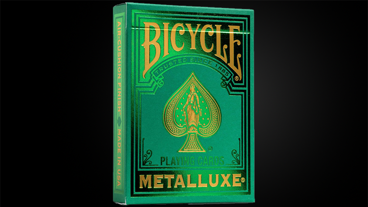 Bicycle Metalluxe Green Playing Cards by US Playing Card Co. - magic tricks