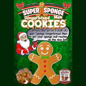 Super Sponge Gingerbread Men Cookies (4) - magic tricks
