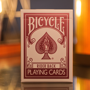 Bicycle Metallic Ruby Playing Cards - magic tricks