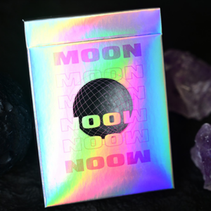 Moon (White Holo) Playing Cards - magic tricks