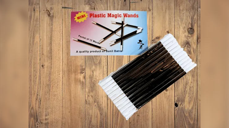 Mini Magic Wands (Black/12 perpack) - magic tricks