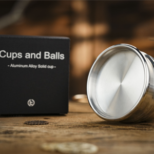 Aluminum Alloy Cups and Balls Matching Solid Cup by TCC Magic - magic tricks