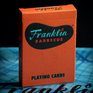 FRANKLIN BBQ CLASSIC ORANGE PLAYING CARDS - magic tricks