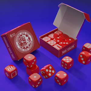 Forcing Dice Set by IARVEL Magic (Red) - magic tricks