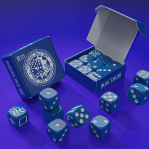 Forcing Dice Set by IARVEL Magic (Blue) - magic tricks