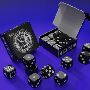Forcing Dice Set by IARVEL Magic (Black) - magic tricks