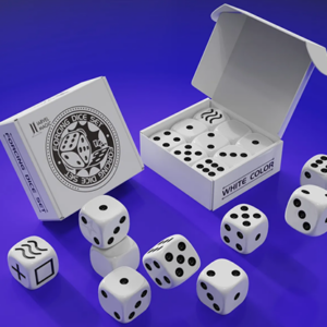 Forcing Dice Set by IARVEL Magic (White) - magic tricks